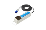 Rallonge de camping CEE avec répartiteur ProPlus 373583DE, câble de 10 m, 3 prises Schuko, 2 ports USB