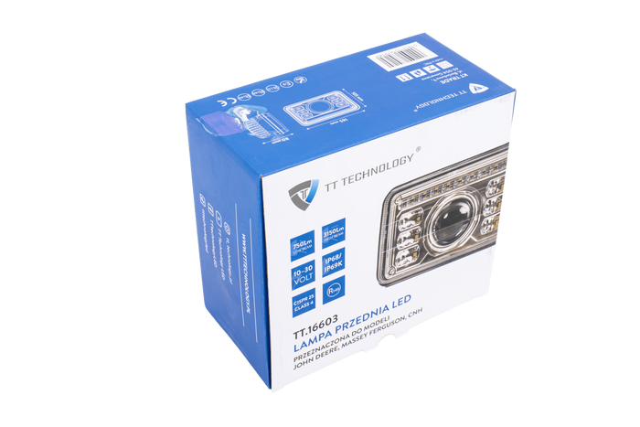 Feu avant LED TT Technology TT.16603, 3 fonctions, 16xLED, 3150lm pour John Deere, Massey Ferguson, CNH