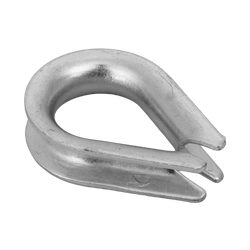 Cosse-coeur pour corde, câbles DROMET KU.8, acier 8mm