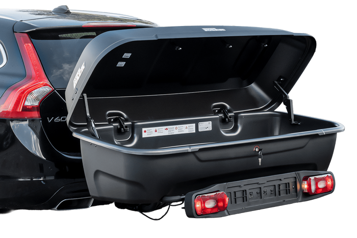 Box, coffre sur boule d'attelage Inter Pack Re-cargo (plateforme + coffre)