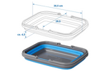 Cuvette de voyage pliable ProPlus 370303 en silicone, 9 L