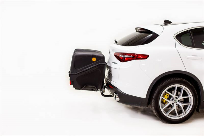 Towbox V1 Black Edition - coffre à bagages monté sur attelage