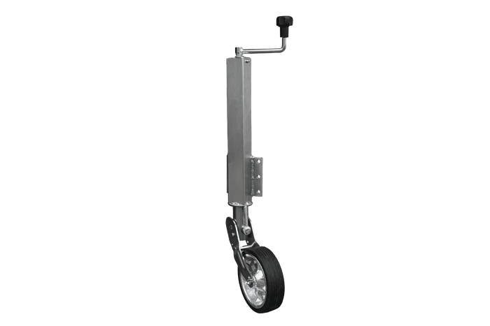 Roue jockey automatique UNITRAILER avec poignée 400 kg 60 mm 470-785 mm