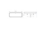 Feu arrière LED néon dynamique TruckLED L1871, 6 fonctions, gauche
