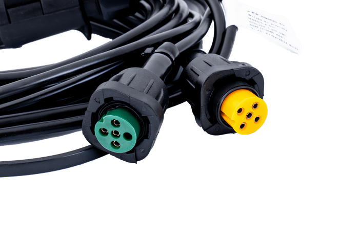 Kit d&#39;éclairage : feux arrière LED DOBPLAST DPT35 + feux de position latéraux LED FRISTOM FT-009 + faisceau MANTES 4,5 m 7 broches