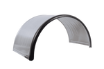 Garde-boue double pour remorque 17,5-19,5" DOMAR DK7140, passage de roue 1000/500 mm, métal avec bord en caoutchouc