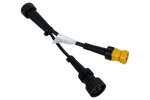 Adaptateur à baïonnette ASPOCK 5 broches avec branchement pour feu antibrouillard et feu de recul 0,1 m