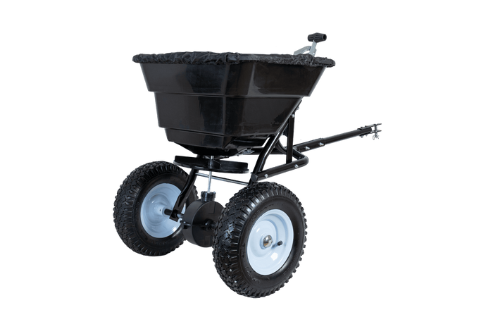 Semoir pour tracteur UNITRAILER épandeur d'engrais, semences 29 l 45 kg