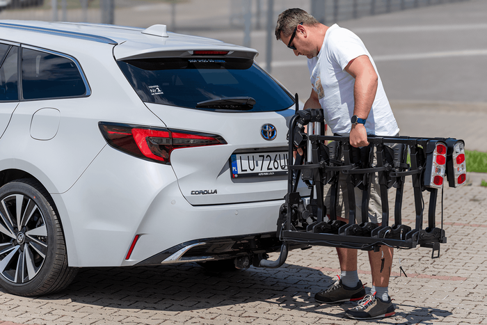 Inter Pack Quattro Fold - porte-vélos sur attelage pour 4 vélos