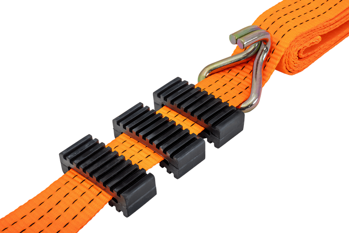 Jeu de quatre sangles de transport 3 points avec tendeur pour remorque UNITRAILER 3 m/50 mm/4 t orange