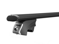 Barres de toit en aluminium noir (122 cm) Atera Signo RT 048222 pour rails