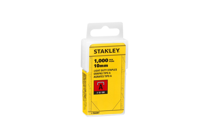 Agrafes STANLEY type A 3/53/530 10 mm, boîte de 1000 pièces