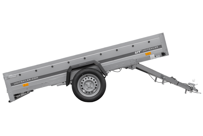 Remorque à un essieu sur ressorts 264x150 UNITRAILER GARDEN 265/R KIPP