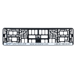 Cadre de plaque d&#39;immatriculation UNITRAILER