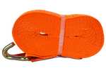 Ensemble de quatre courroies de transport UNITRAILER 12 m/50 mm/5 t orange avec tendeur