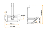 Support de montage AL-KO pour cale de roue UK46