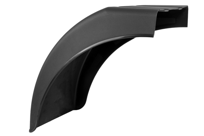 Demi-garde-boue droit pour remorque DOMAR DR1014002, passage de roue 400/240 mm