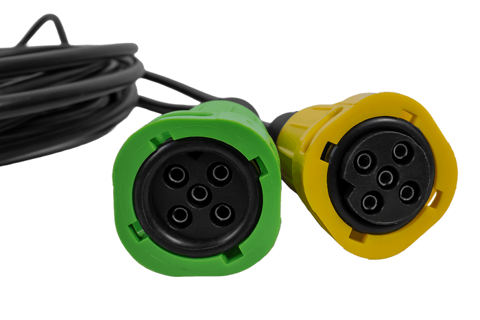 Faisceau électrique MANTES pour remorque de bateau, 5,5 m, prise 13 broches, 2 baïonnettes 5 broches