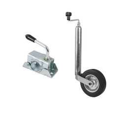 Roue jockey avec bride KNOTT TK48+LB48 150 kg 48 mm 480-700 mm