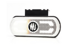 Feu de gabarit, position universel LED blanc WAŚ W240 1600 avec support
