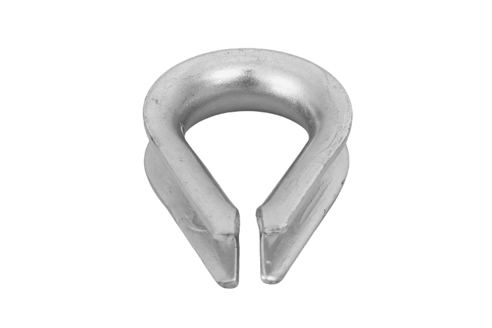 Cosse-coeur pour corde, câbles DROMET KU.8, acier 8mm