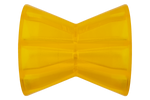 Diabolo étrave, rouleau de quille KNOTT PVC jaune pour remorque bateau 