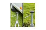 Ensemble de quatre supports, patins pour stabilisateurs remorque, ProPlus 360801AC01