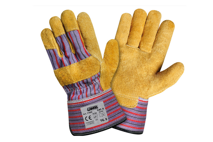 Gants d'atelier LAMPA Shammy, gants en cuir taille 9