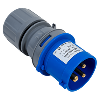 Prise électrique MANTES 3P, fiche mâle, portable, 16 A, 230 V