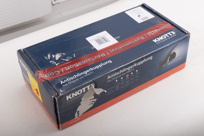 Attelage à boule OUTLET KNOTT KS30 avec stabilisateur pour remorque de 3000 kg avec timon tubulaire de 50 mm 85 