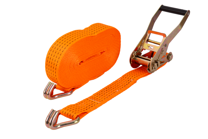 Courroie de transport orange UNITRAIER 15 m/50 mm/5 t avec tendeur