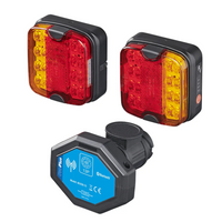 Feux arrière LED ProPlus 13 broches, 4 fonctions gauche + droite, magnétiques, Bluetooth