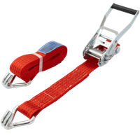 Courroie de transport rouge UNITRAIER 4 m/50 mm/5 t avec tendeur