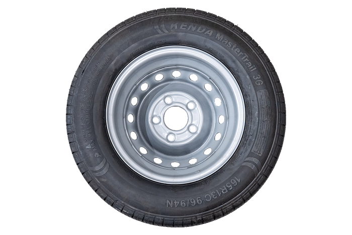 ROUE RENFORCÉE POUR REMORQUE PNEU KENDA 165/80 R13C 96/94N JANTE KENDA 4,5Jx13"H2 5x112 ET:30