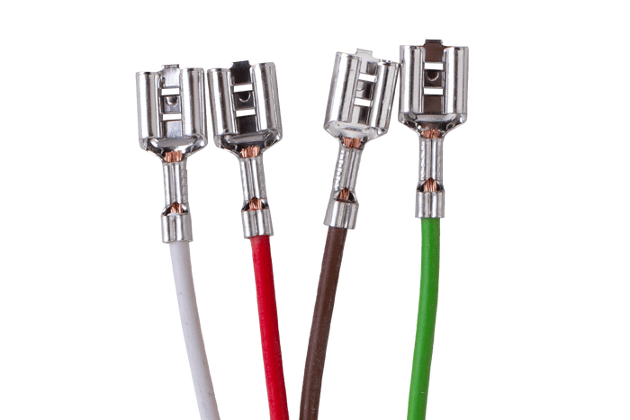 Faisceau électrique pour remorque MANTES 4 m, fiche 7 broches, connecteurs 6,3