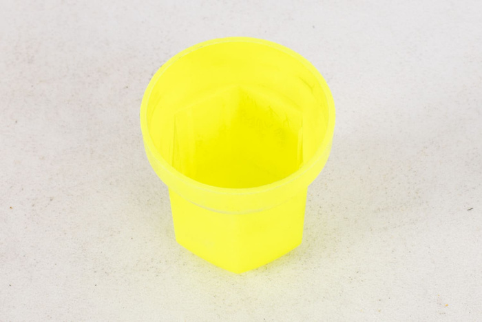 Bouchon de sortie avec indicateur pour boulons de roue HAUTE FI33 JAUNE