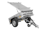 Remorque à un essieu 150x106 UNITRAILER GARDEN 150 KIPP avec bâche en aluminium