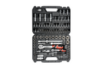 Manette, valise à outils YATO YT-12681 1/2'' 1/4", 94 pièces.
