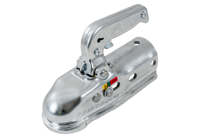 Attelage à boule STEELPRESS BC-3000.1D-00-00+Z3 pour remorque de 3 000 kg avec timon tubulaire de 35 à 50 mm