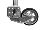 Roue jockey automatique UNITRAILER avec poignée 500 kg 60 mm 660-904 mm
