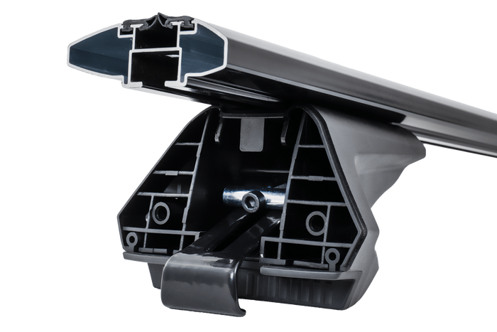 Barres, galerie de toit Inter Pack Virgo IR 120 (G2) avec rails intégrés (noir)