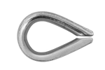 Cosse-coeur pour corde, câbles DROMET KU10, acier 10 mm