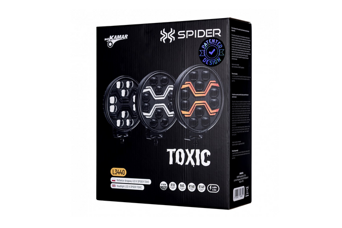 Lampe de travail, réflecteur LED KAMAR X-SPIDER TOXIC L3440, 10xLED, 80W