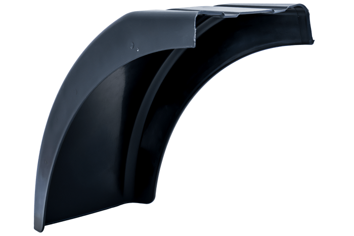 Demi-garde-boue pour remorque DOMAR DR1012202 passage de roue 384/200mm gauche