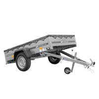 Remorque porte-voitures 200x125 UNITRAILER GARDEN 201 KIPP avec châssis H-0 et bâche grise