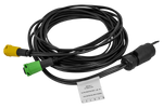 Faisceau électrique MANTES pour remorque de bateau, 4,4 m, prise 7 broches, 2 baïonnettes 5 broches