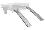 Rampes pliables UNITRAILER ALR005 en acier pour remorques, 200 cm, 500 kg, lot de 2