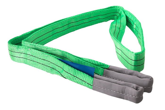 Élingue, sangle de levage HEFFA 3 m/60 mm/2 t avec boucles
