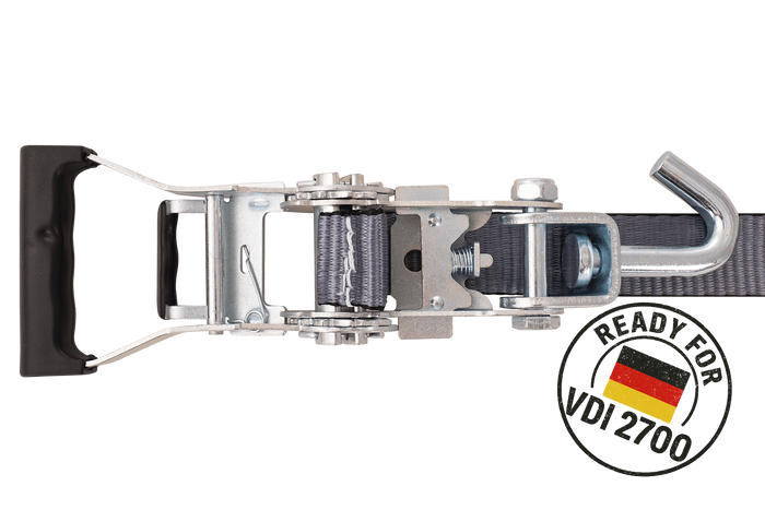 Sangle de transport, d'arrimage  pour dépanneuse HEFFA CARLINE 130,  pour roues 2,8 m/35 mm/3 t VDI 2700
