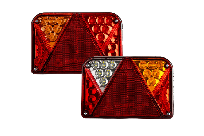 Feux arrière LED DOBPLAST DPT35, 6 fonctions, gauche + droite